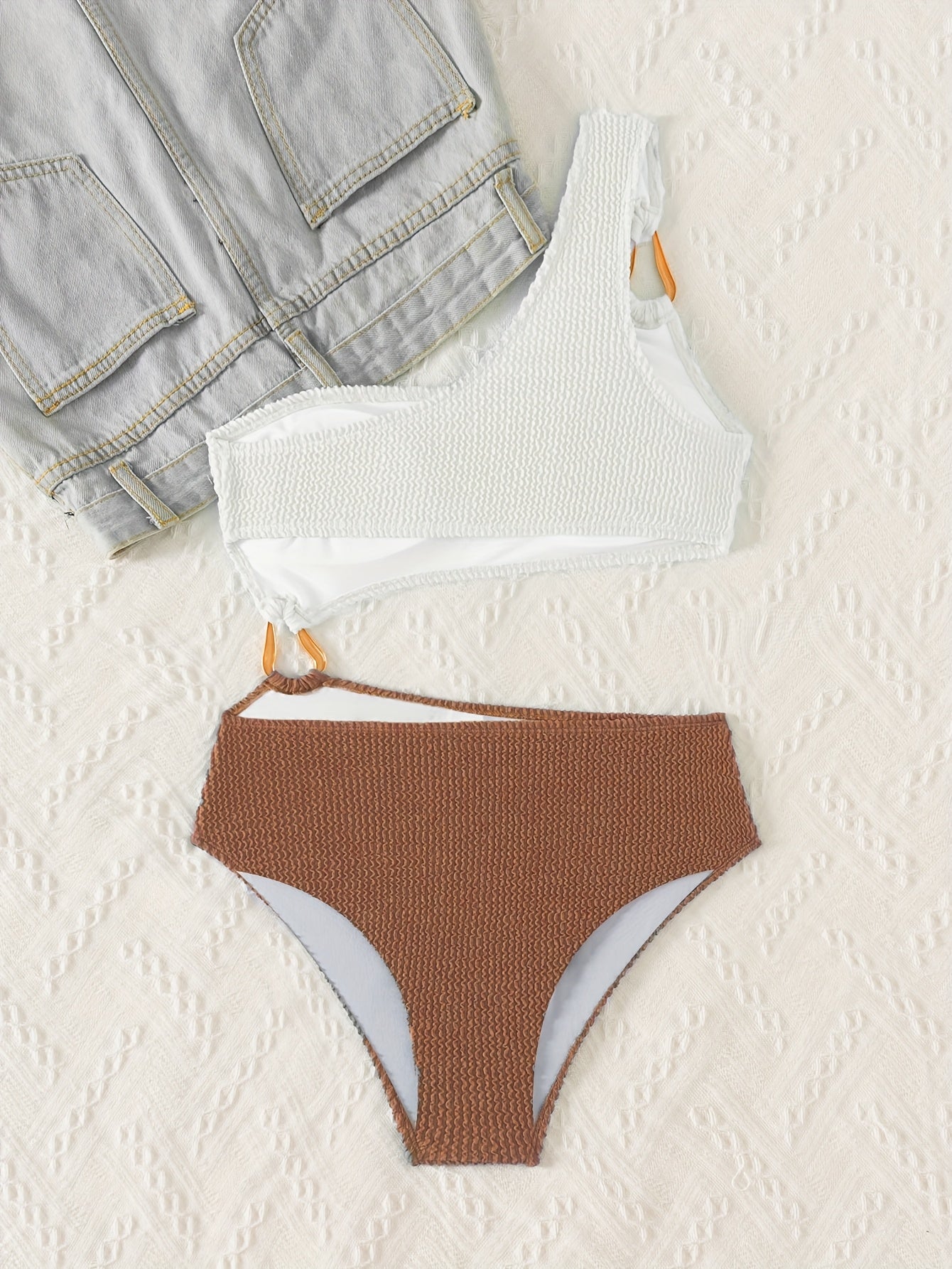 Elegantes Damen Ein-Schulter Badeanzug – Komfort und Design