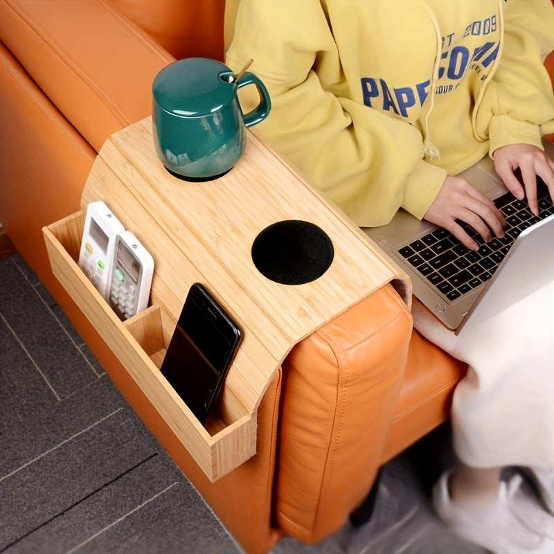 Natürlicher Armlehnen Tablett – Kompakt und Funktional