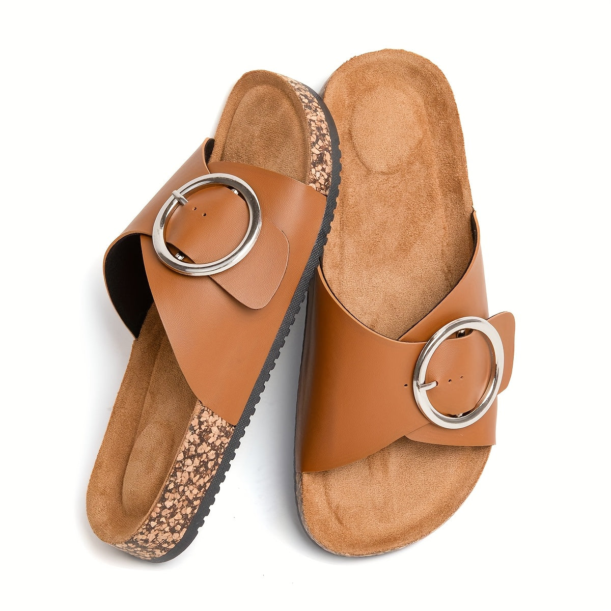 Moderne Damen Sandalen mit Metallverschluss – Komfortabel und Stilvoll für Jedes Jahr