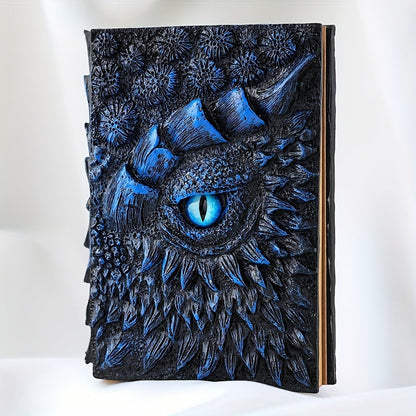 Fantasy Notizbuch mit Drachenauge – Robust und Kunstvoll