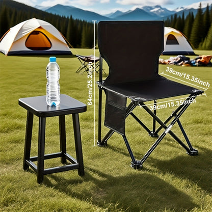 Klappbarer Outdoor Tisch- und Stuhlset – Tragbar für Camping & BBQ