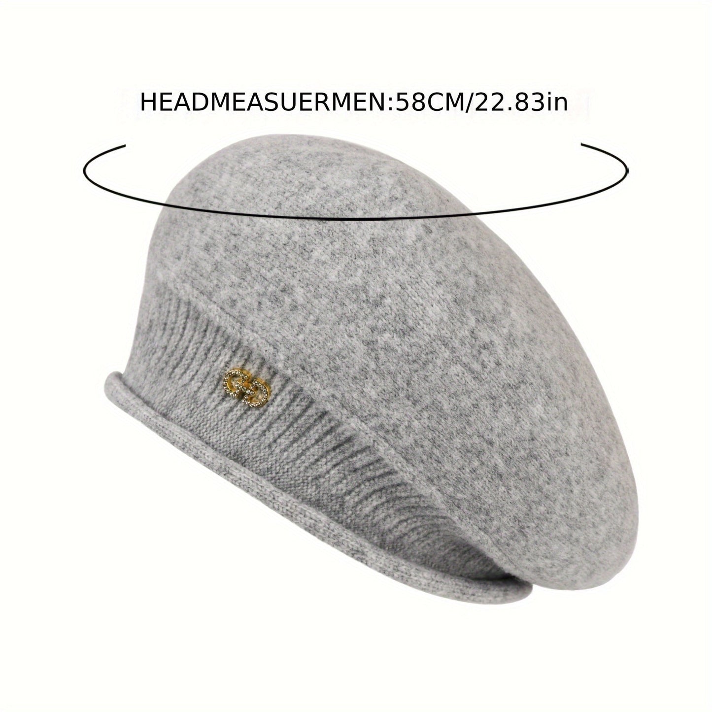 Chic gestricktes Beret für Damen – Eleganz und Wärme für den Winter
