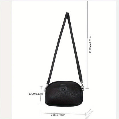 Große Kapazität Vintage Crossbody Tasche – Echtleder mit mehreren Fächern