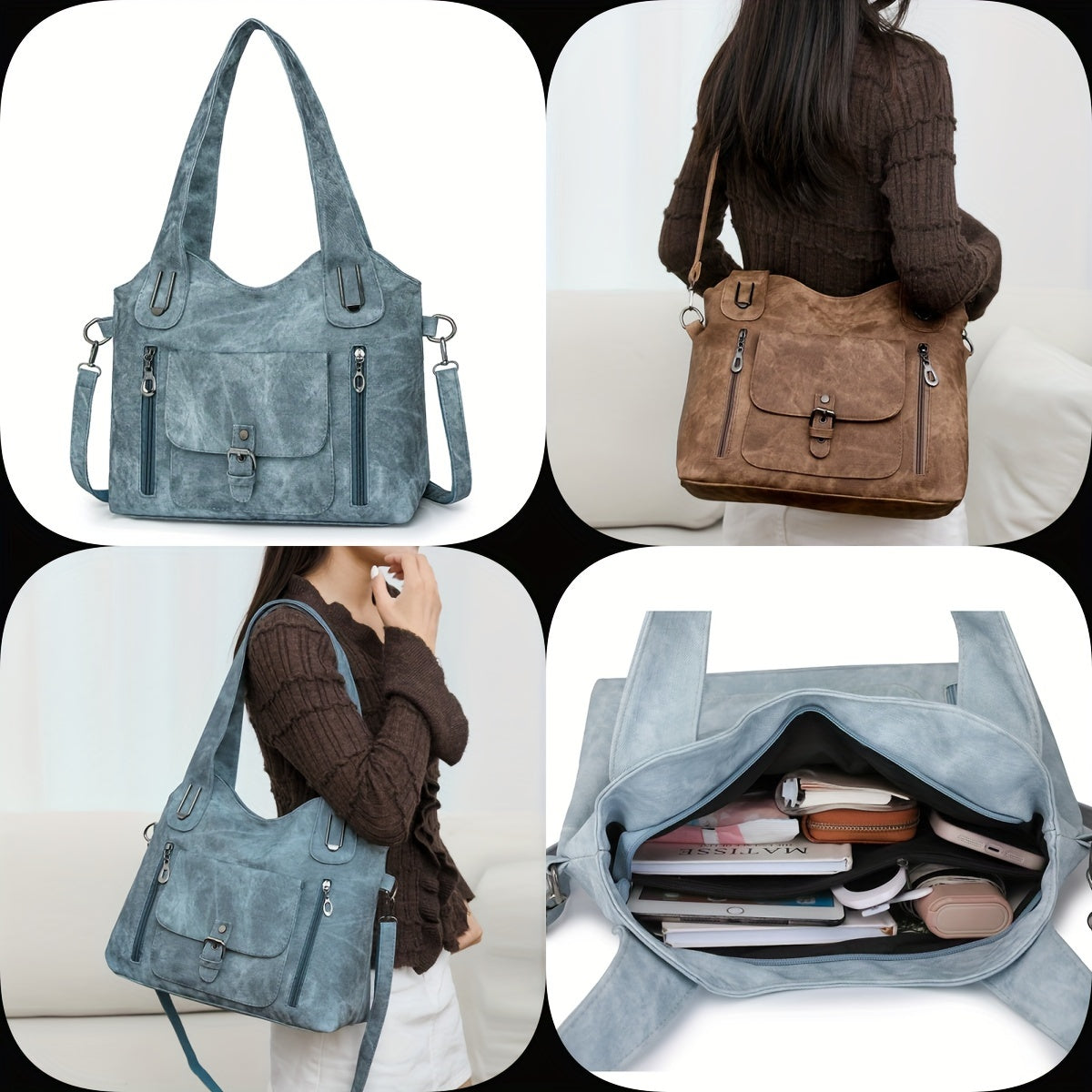 Vintage Chic Schultertasche – Praktisch und Elegant