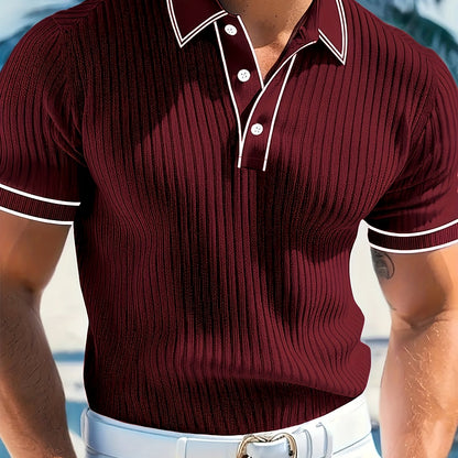 Herren Polo-Shirt mit kurzen Ärmeln – Bequem und stilvoll für den Sommer
