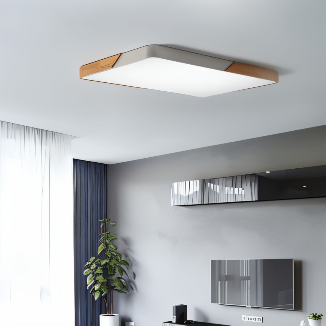 Moderne LED Deckenleuchte - Minimalistische Beleuchtung für dein Interieur