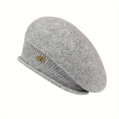 Chic gestricktes Beret für Damen – Eleganz und Wärme für den Winter