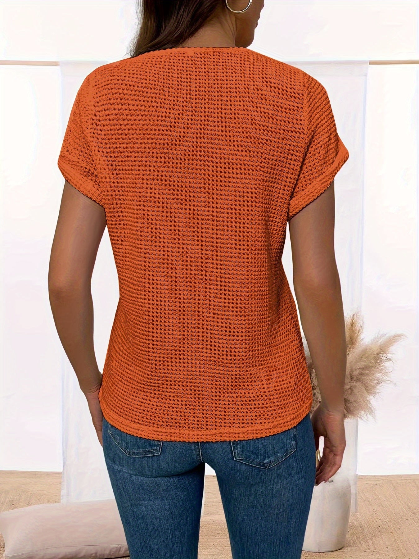 Damen Casual T-Shirt mit Spitze - Komfort und Eleganz
