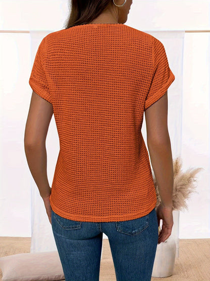 Damen Casual T-Shirt mit Spitze - Komfort und Eleganz