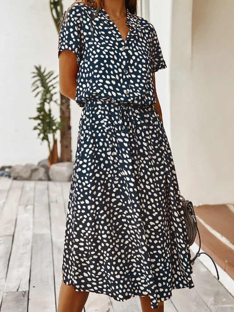 Daniella Midi Kleid – Elegant und Leicht für Sonnige Momente