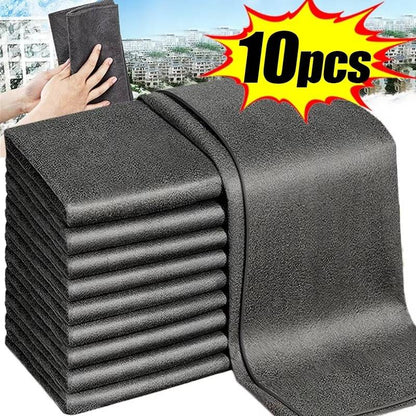Set von 10 Mikrofasertüchern – Perfekt zum Reinigen