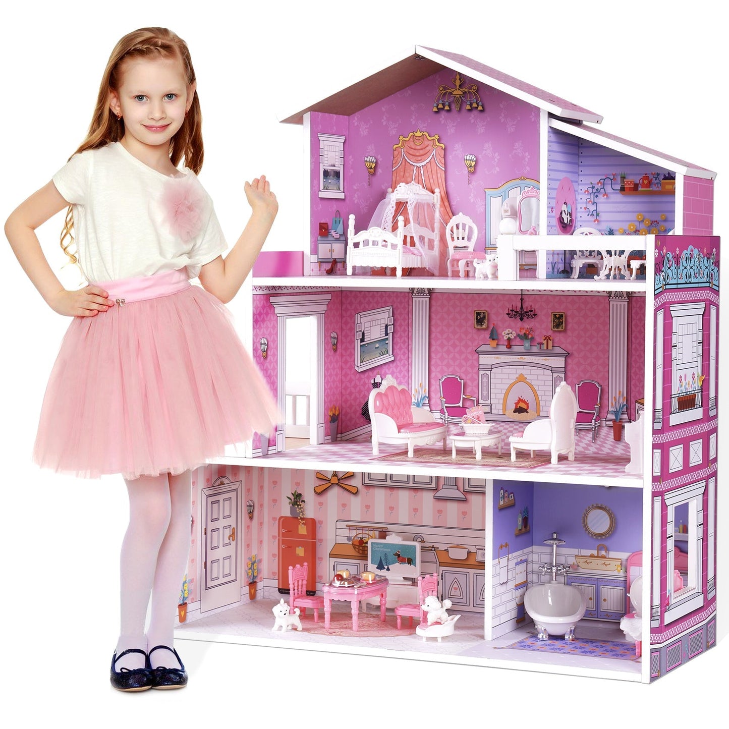 Buntes Puppenhaus – Für fantasievolles Spiel