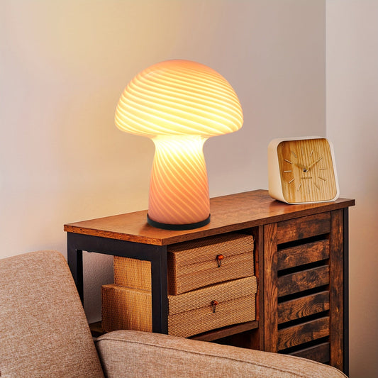 Verspielte Pilz-Lampe – Raffinierte Atmosphäre mit einem Retro-Twist