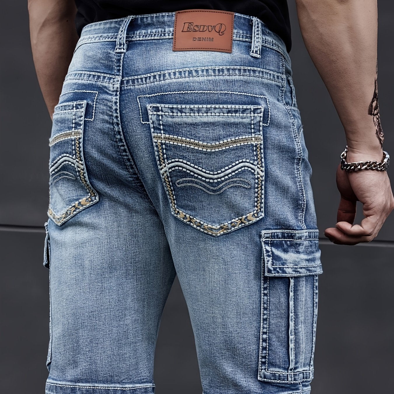 Herren Multi-Pocket Denim Shorts - Praktisch und Komfortabel