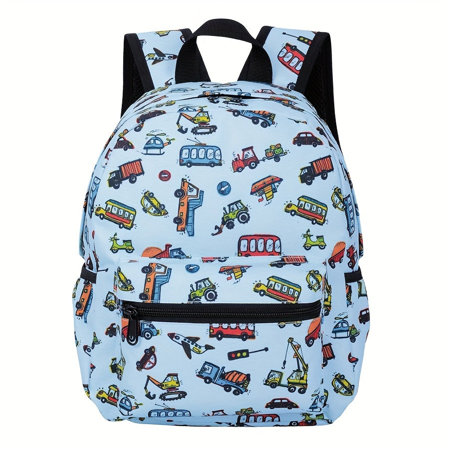 Fröhlicher Auto-Rucksack für Kinder – Für abenteuerliche Schultage