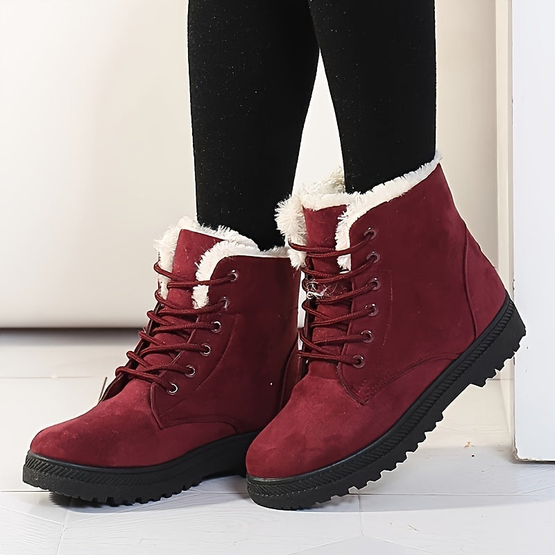 Damen Stilvolle Winter Stiefeletten - Halte deine Füße warm und komfortabel