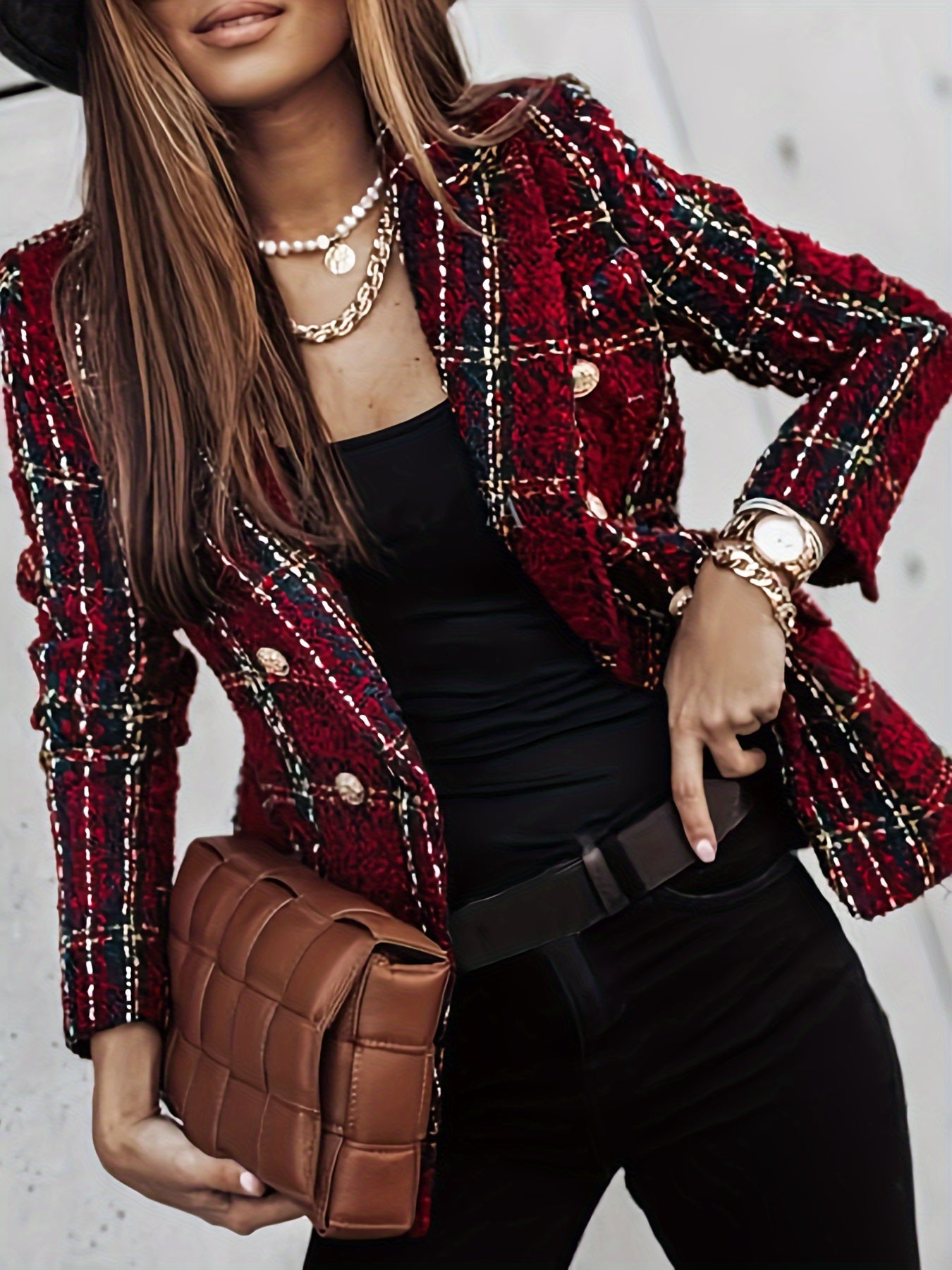 Clara Stilvoller Plaid Blazer - Elegant Für Jede Saison