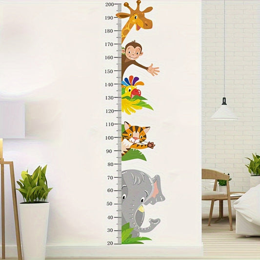 Tier-Wachstumsmaß Wandsticker – Verspielte Messung für Kinder