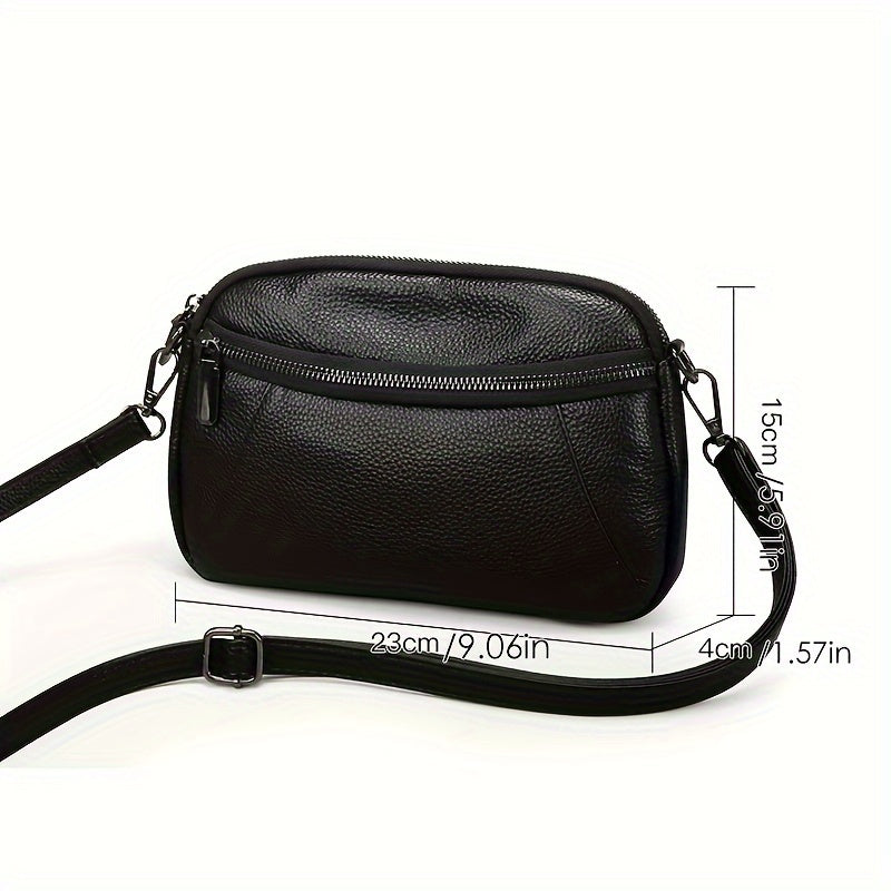 Klassisch Schicke Leder Crossbody – Zeitlos und Funktional