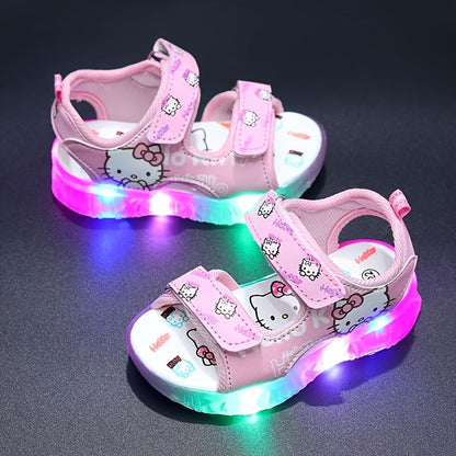 Sanrio Leuchtende Mädchen-Sandalen – Bequeme und Atmungsaktive Sommerschuhe