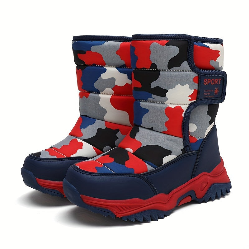 Trendy Camouflage Schneestiefel - Für Abenteurer