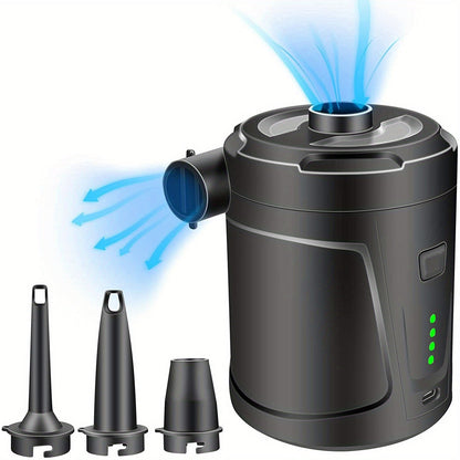 Tragbare USB-Luftpumpe – Kompakter kabelloser Inflator für den Einsatz im Freien