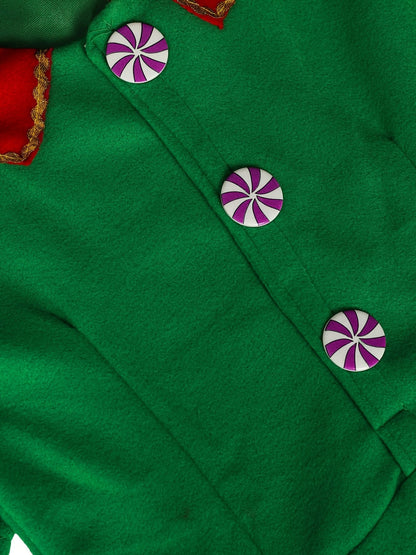 Mila's Magisches Weihnachts-Elfenoutfit für Kinder - Inklusive Kleid, Hut, Socken und Gürtel