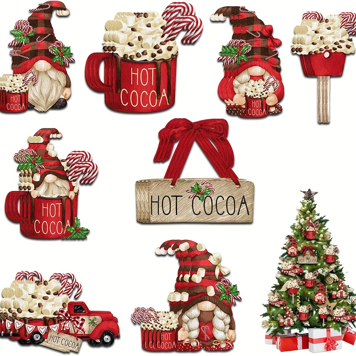 Festive Glow Dekorationsset – Für eine Gemütliche Weihnachtsatmosphäre