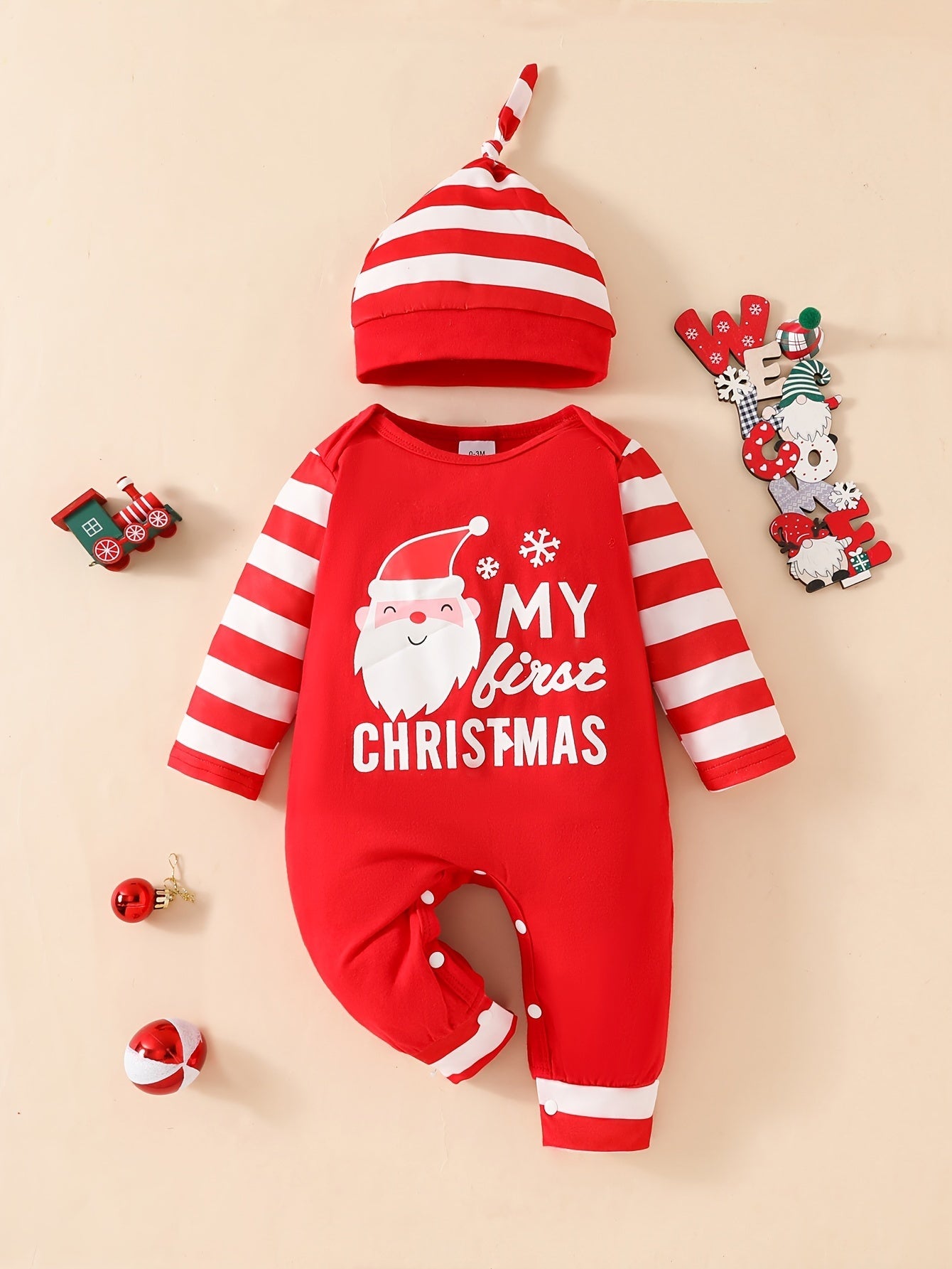 Liebes Weihnachtsbody-Set - Für Babys Erste Weihnachtserinnerungen
