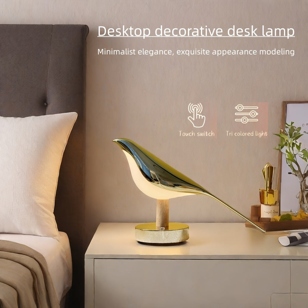 Vogelförmige LED-Lampe – Eleganz und Ruhe in jedem Raum