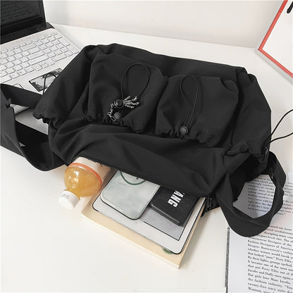 UrbanEase Umhängetasche – Kordelzug Schultertasche mit großer Kapazität