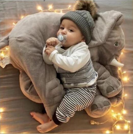 Elephant Snuggle Baby Kissen – Weich, Kuschelig und Komfortabel