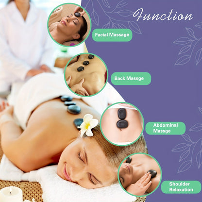Professionelles Hot Stone Massage Set – Komplett mit Heizung