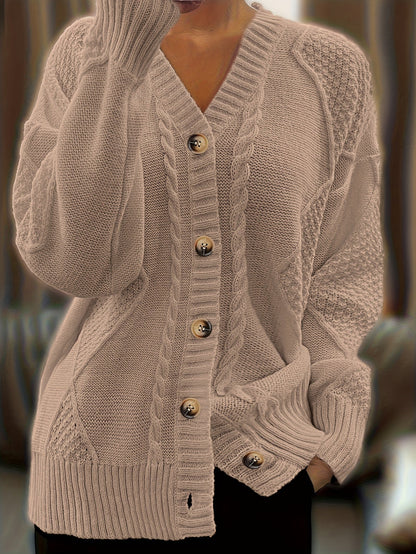 Mia Kabelstrick Cardigan - Bequem und Stylisch für Damen