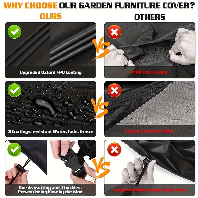 ShieldGuard Outdoor Abdeckung – Robuster Schutz für V-förmige Loungemöbel