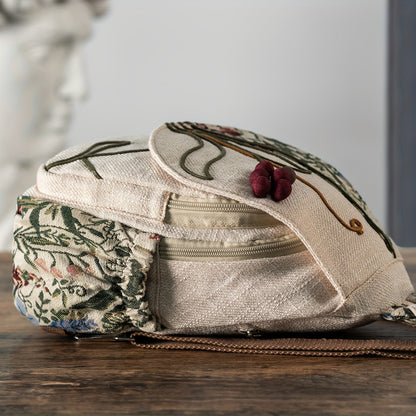 EthnoCharm Stickerei Rucksack – Künstlerisch und Praktisch