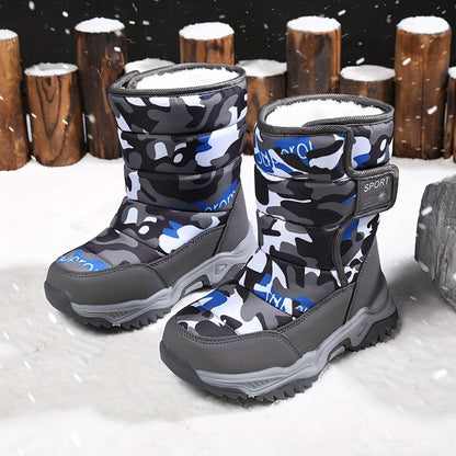 Trendy Camouflage Schneestiefel - Für Abenteurer
