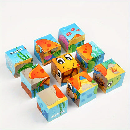 Bunte Blockpuzzle Abenteuer - Lernspielzeug für Kinder