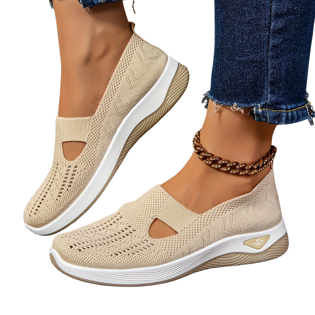 Lässige, atmungsaktive Slip-on-Sneakers