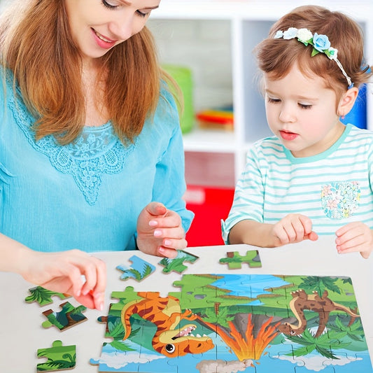 Pädagogisches Dinosaurierpuzzle – Für kreatives Lernen und Spielspaß