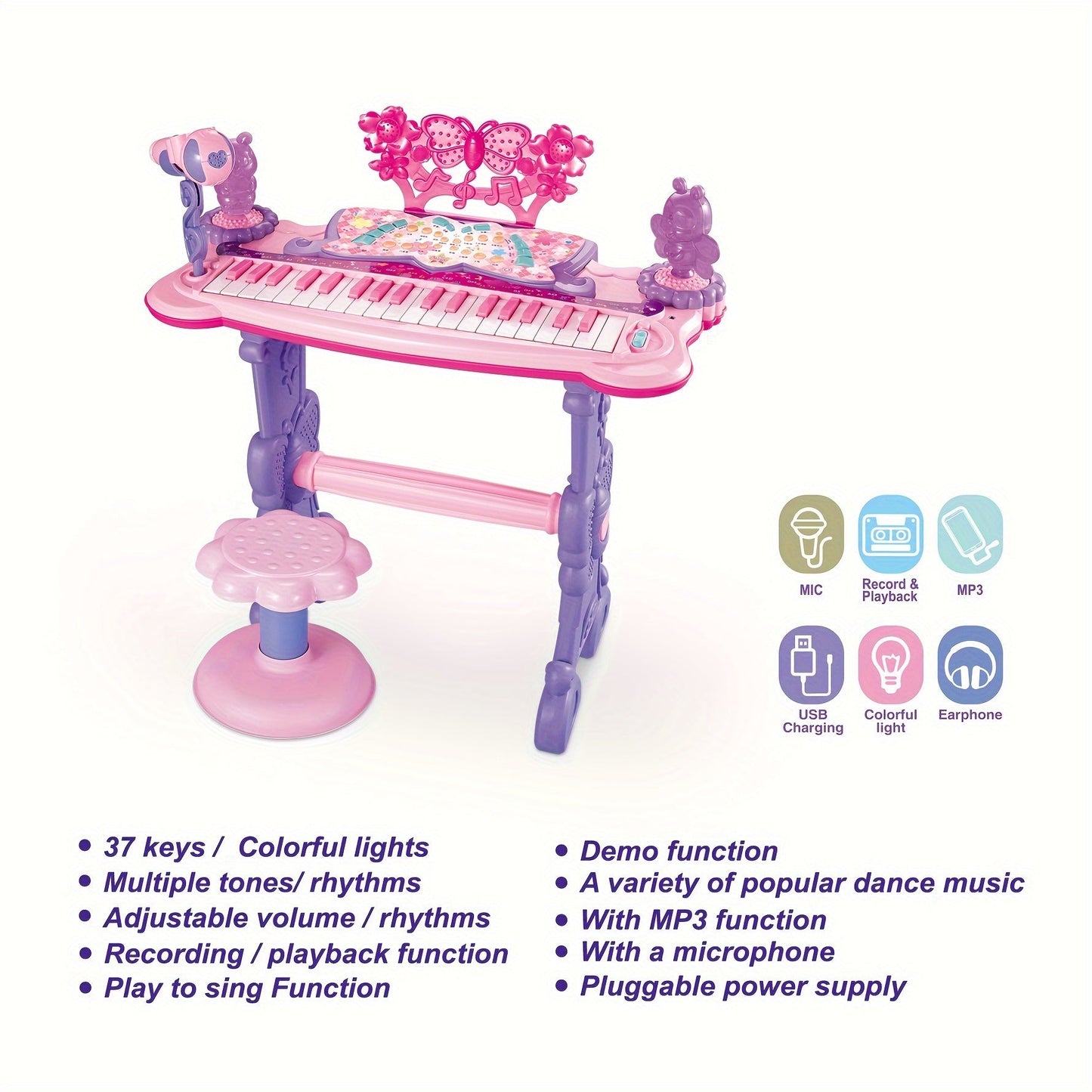 Melody Magic Spielkeyboard – Für Musikalische Entwicklung und Spaß