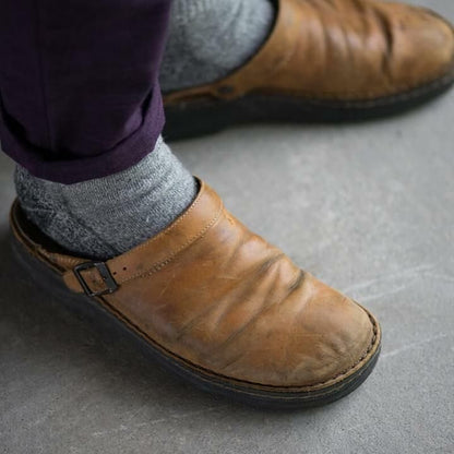 Luxus Leder Clogs für Herren – Bequem und stilvoll für den Alltag