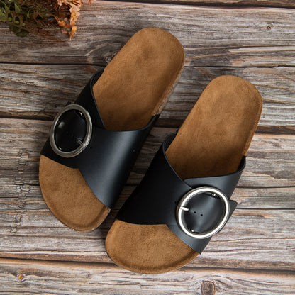Moderne Damen Sandalen mit Metallverschluss – Komfortabel und Stilvoll für Jedes Jahr