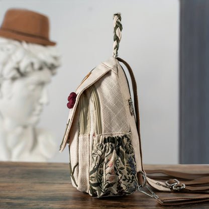 EthnoCharm Stickerei Rucksack – Künstlerisch und Praktisch