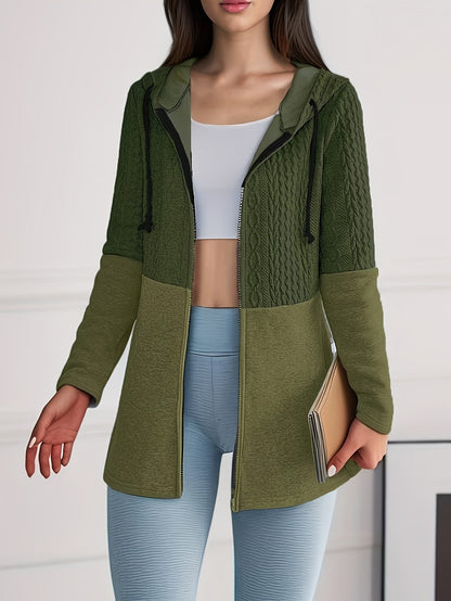 Luna Strick Hoodie Jacke – Stylisch und Bequem für Damen im Herbst und Winter
