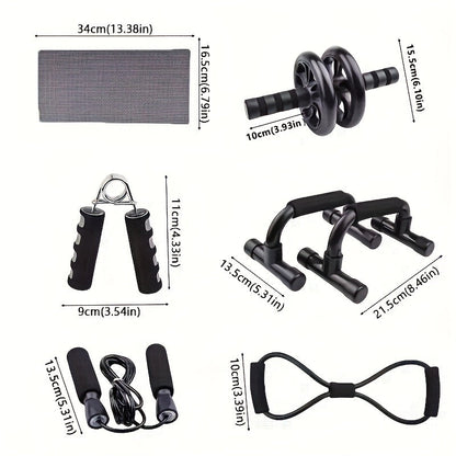 CoreMax Fitness Set – 7-teiliges Training für starke Bauch- und Kernmuskulatur