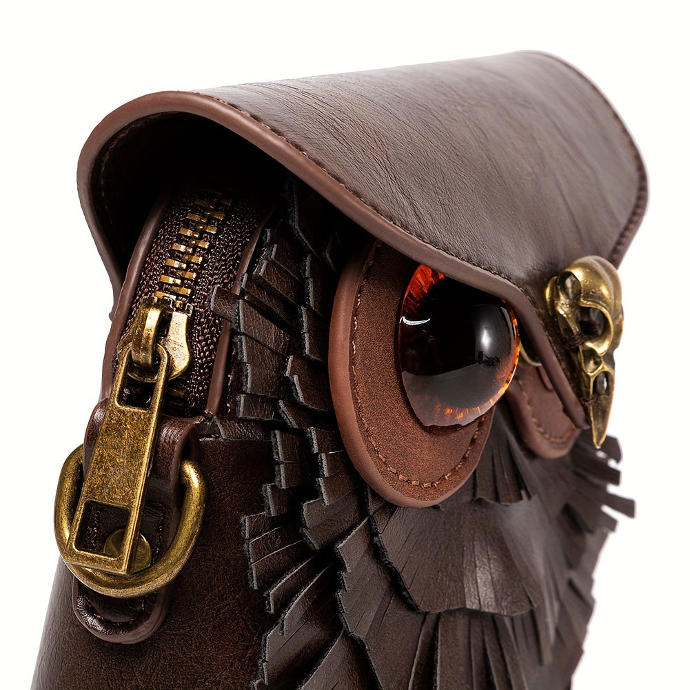 Steampunk Eule Mini Umhängetasche – Stylisch und Funktional
