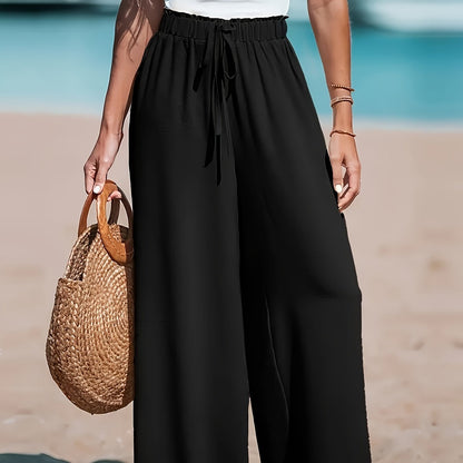 Damen Hohe Taille Weite Hose – Komfortabel und Elegant