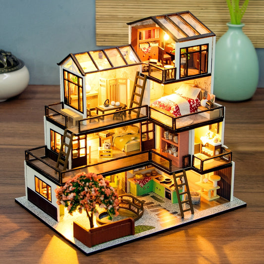 Lichtnest Miniaturhaus - Kreativer Bauspaß für jeden Hobbyisten