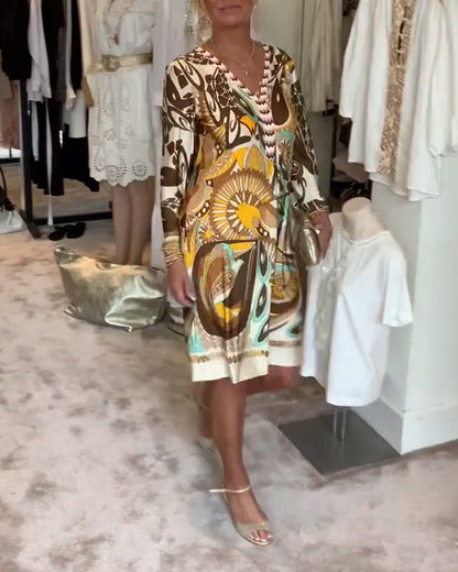 Vintage Vibe Kleid – Elegant und bequem für jede Gelegenheit